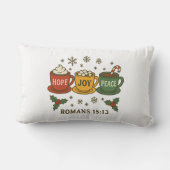 Hope, Joy and Peace Holiday ランバークッション (裏面)