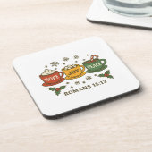 Hope joy Peace and Cocoa コースター (左側)