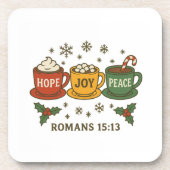 Hope joy Peace and Cocoa コースター (正面)