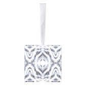 Hope Light White Abstract Watercolor Art キューブオーナメント (右)