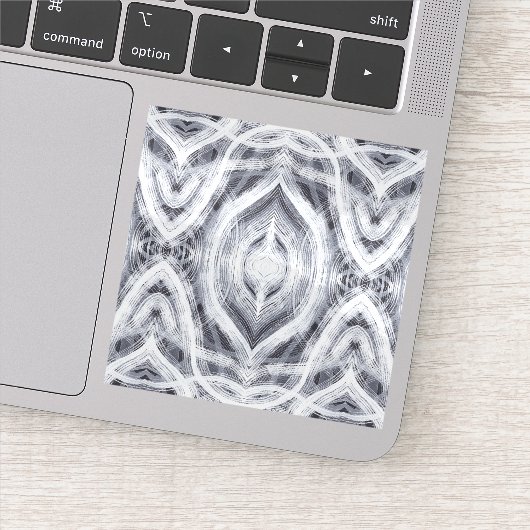 Hope Light White Abstract Watercolor Art シール (詳細)