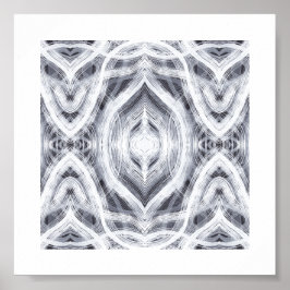 Hope Light White Abstract Watercolor Art ポスター