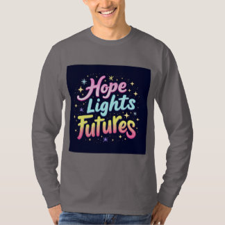 Hope Lights Futures – 未来的&スリー鮮やかブ Tシャツ