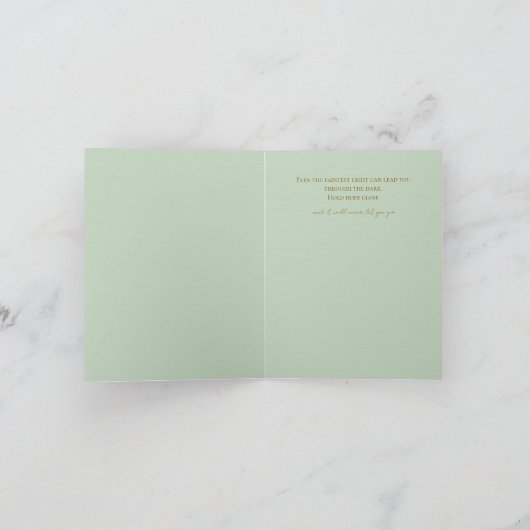 Hope Lights the Path Ahead Greeting Card サンキューカード (内部)