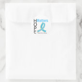 Hope Matters Prostate Cancer(宝石飾りリボン) ラウンドシール (バッグ)