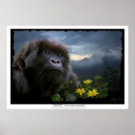 "HOPE" Mountain Gorilla Print ポスター