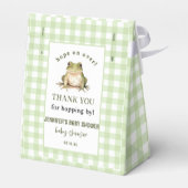 Hope On Over Frogテーマベビーシャワー フェイバーボックス (裏面サイド)