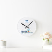 Hope On Wheels Logo T-Shirt ラウンド壁時計 (ホーム)