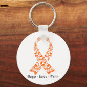 Hope Orange Awareness Ribbon キーホルダー (正面)