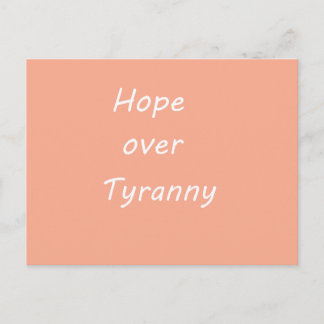 Hope over  Tyranny postcard シーズンポストカード