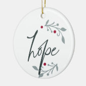 Hope Personalized Christmas セラミックオーナメント (左)