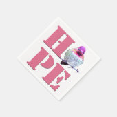 HOPE Pink Anna's Hummingbirdフォトナプキン スタンダードカクテルナプキン (角)