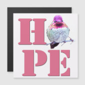 HOPE Pink Anna's Hummingbird Photo Magnetic (正面/裏面)
