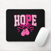 Hope Pink Ribbon Boxing Gloves Pink Breast Cancer  マウスパッド (マウス)
