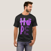 Hope Prematurity Awareness Purple Ribbon Teacher Tシャツ (正面フル)