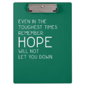 Hope Quotes クリップボード (正面)
