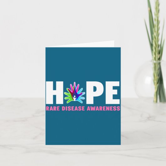 Hope Rare Disease Awareness Shirt - Rare Disease D カード (正面)