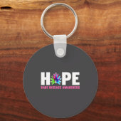 Hope Rare Disease Awareness Shirt - Rare Disease D キーホルダー (正面)