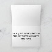 HOPE SANTAがFACEBOOKに載っていないいけな=いいかな？ シーズンカード (内部)