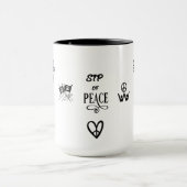  HOPE SIP OF PEACE TWO-TONE CERAMIC 15OZ. MUG マグカップ (中央)