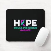 Hope Suicide Prevention Ribbon Depression Suicide  マウスパッド (マウス)