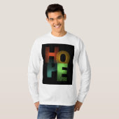 「Hope Tシャツ – ポジティブな展開」 (正面フル)