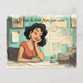 Hope to hear from you soon! Postcard ポストカード