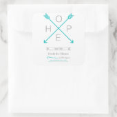 Hope Tribeのステッカー – スティグマを終わらせる スクエアシール (バッグ)