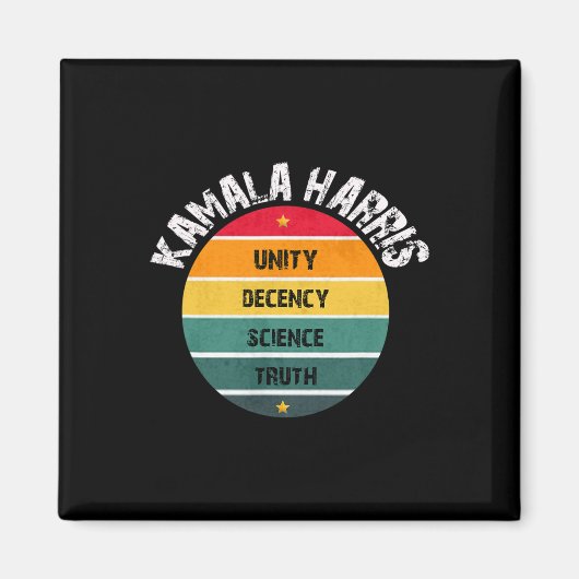 Hope Unity Decency Science Truth就任式2021 マグネット (正面)