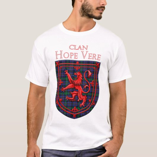 Hope Vere Tartan Scottish Plaid Tシャツ (正面)