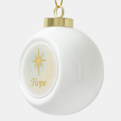 “Hope” Watercolor Christmas Ornament セラミックボールオーナメント (右)