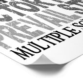 Hope Word Collage Multiple Sclerosis ポスター (角)