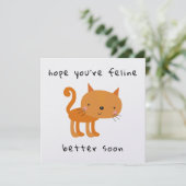 Hope yeline Better Soon Cute Catカード (スタンド正面)