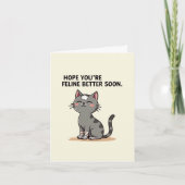 Hope you are feline better card カード (正面)