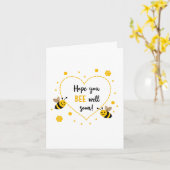 Hope you bee well soon Card カード (黄色い花)
