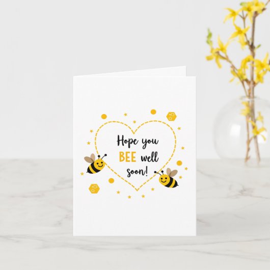 Hope you bee well soon Card カード (黄色い花)