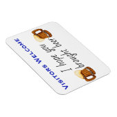 Hope you Bring Beer Statroomクルーズドおもしろいア マグネット (右側)