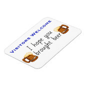 Hope you Bring Beer Statroomクルーズドおもしろいア マグネット (左側)