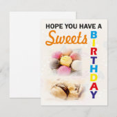 Hope You Have a Sweets誕生日 招待状 (正面/裏面)