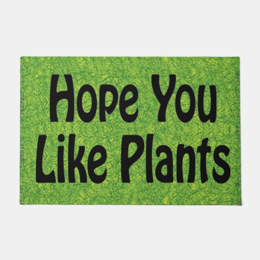 Hope You Like Plants , Funny Plants Lover ドアマット (正面)