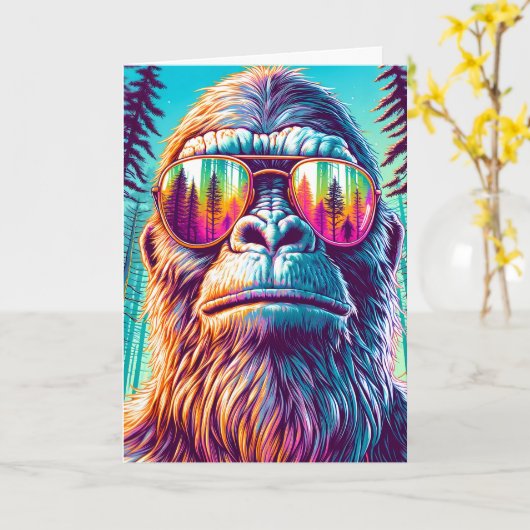 Hope Your誕生日は伝説 | Bigfoot カード (黄色い花)