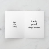 HOPE YOUR "15th" BIRTHDAY IS MEMORABLE! カード (内部)