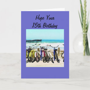 HOPE YOUR "15th" BIRTHDAY IS MEMORABLE! カード