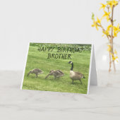 HOPE YOUR BIRTHDAY IS JUST "DUCKY" BROTHER カード (黄色い花)