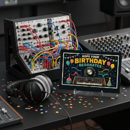 Hope Your Birthday Resonates! 🎉🎛️ ポストカード