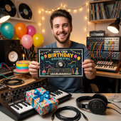 Hope Your Birthday Resonates! 🎉🎛️ ポストカード