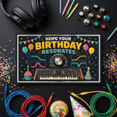Hope Your Birthday Resonates! 🎉🎛️ ポストカード