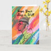 Hope Your Day Is Well – Encouraging Greeting カード (黄色い花)