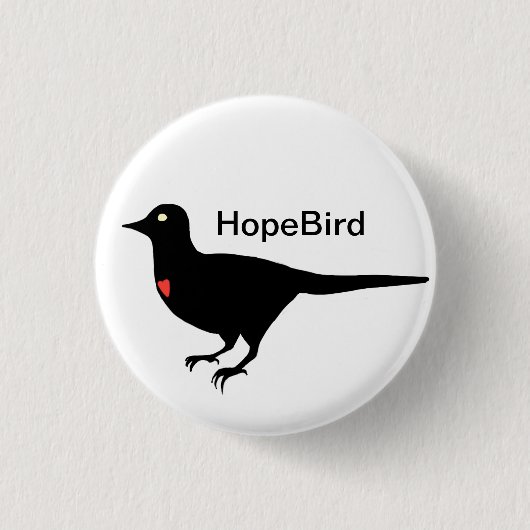 HopeBirdボタン 缶バッジ (正面)