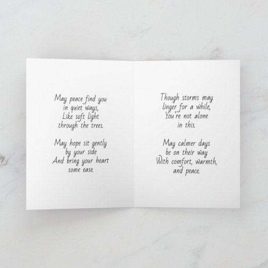 Hopeful Poem about Things Getting Better カード (内部)